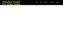 Tablet Screenshot of hawkerfood.com